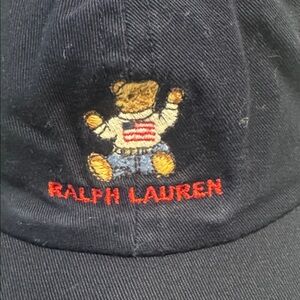 Polo, Ralph Lauren bear embroidered infant cotton base ball Cap